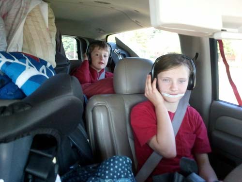 in car